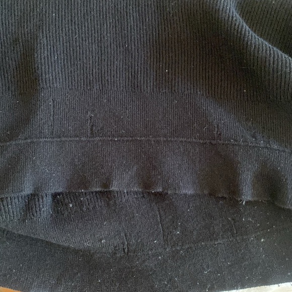 Helmut Lang slash v neck sweater cotton/ cashmere size large $450 distressed. - Picture 10 of 11